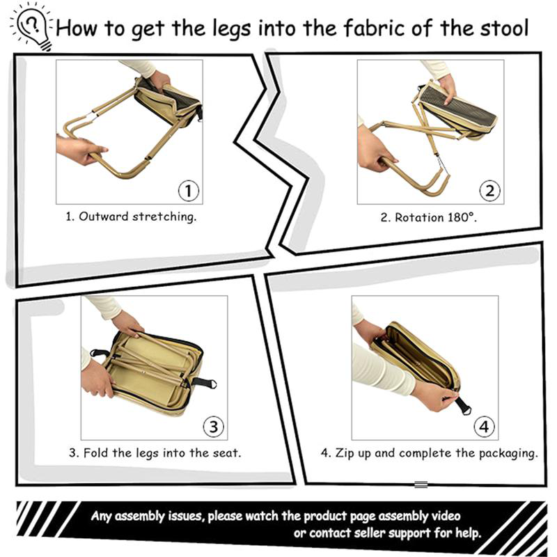 Portable Backpack with Integrated Folding Seat