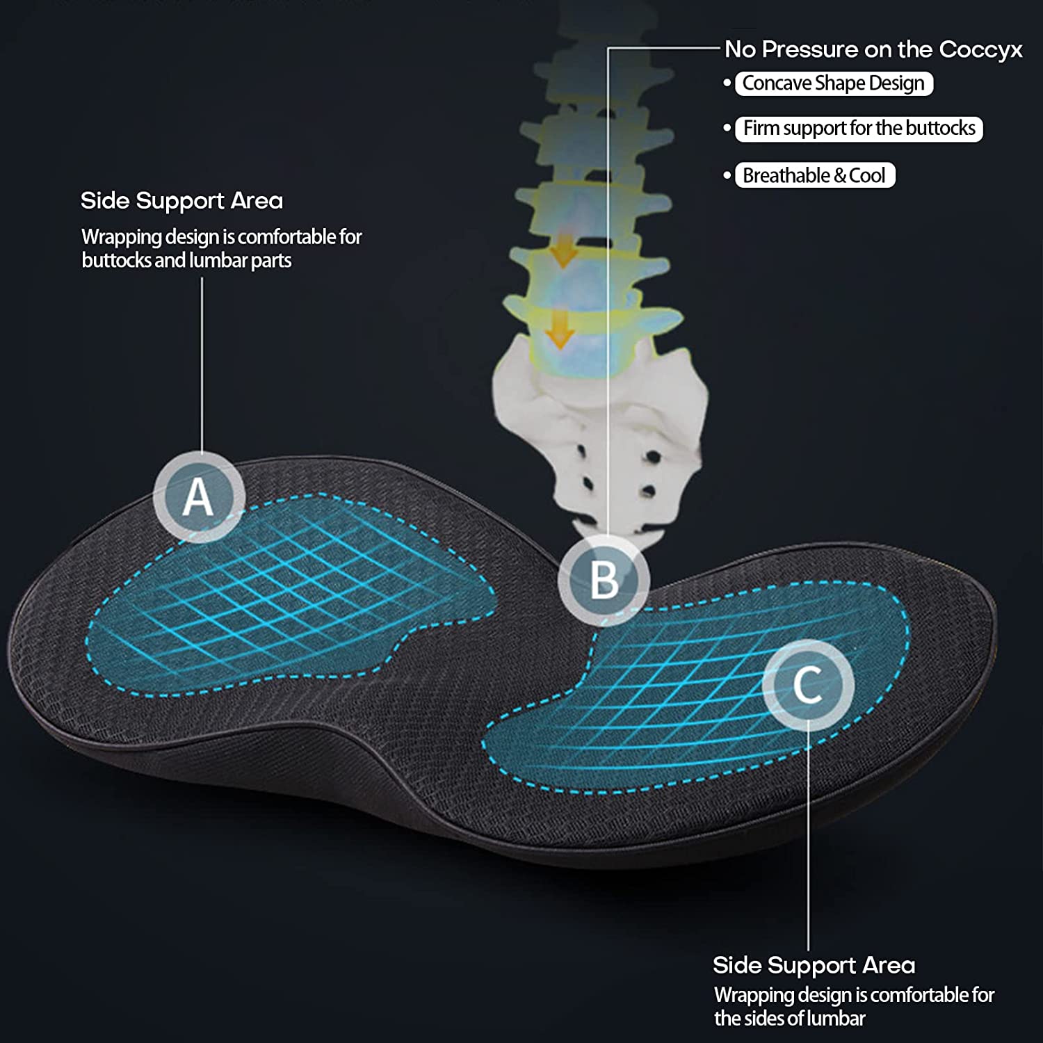 Car Seat Booster Cushion for Short Drivers