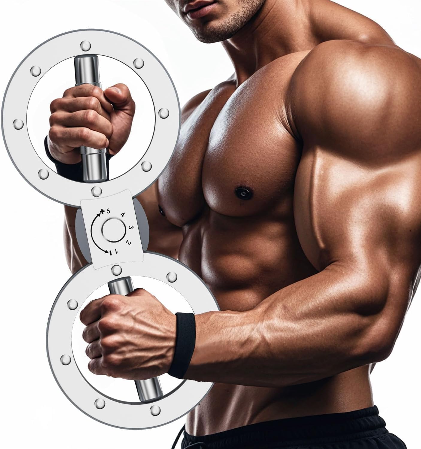 Adjustable Resistance Arm Exerciser with 360° Motion for Upper Body Fitness