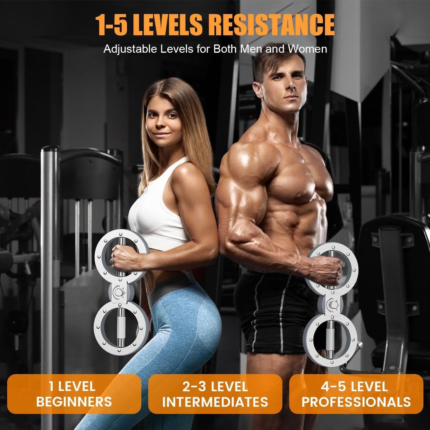 Adjustable Resistance Arm Exerciser with 360° Motion for Upper Body Fitness