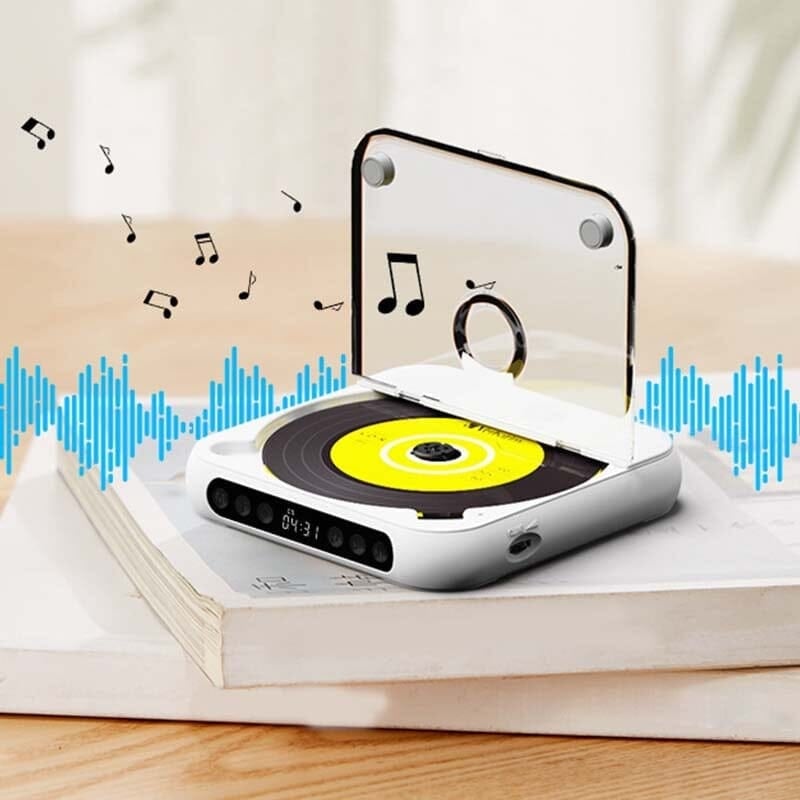 Portable CD Player with Bluetooth Connectivity