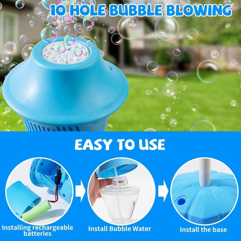 Automatic Bubble Machine for Kids | Adjustable Portable Bubble Fun