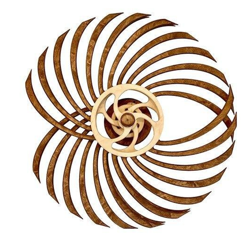 Handcrafted Kinetic Wooden Art Sculpture