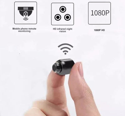 Compact Night Vision WiFi Spy Camera for UK Nanny Surveillance