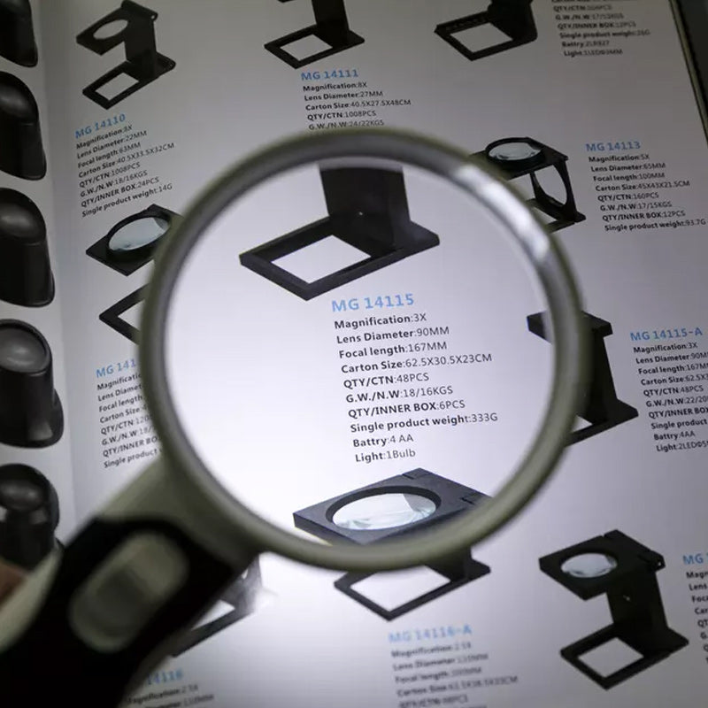 20X Optical Magnifier with LED Illumination