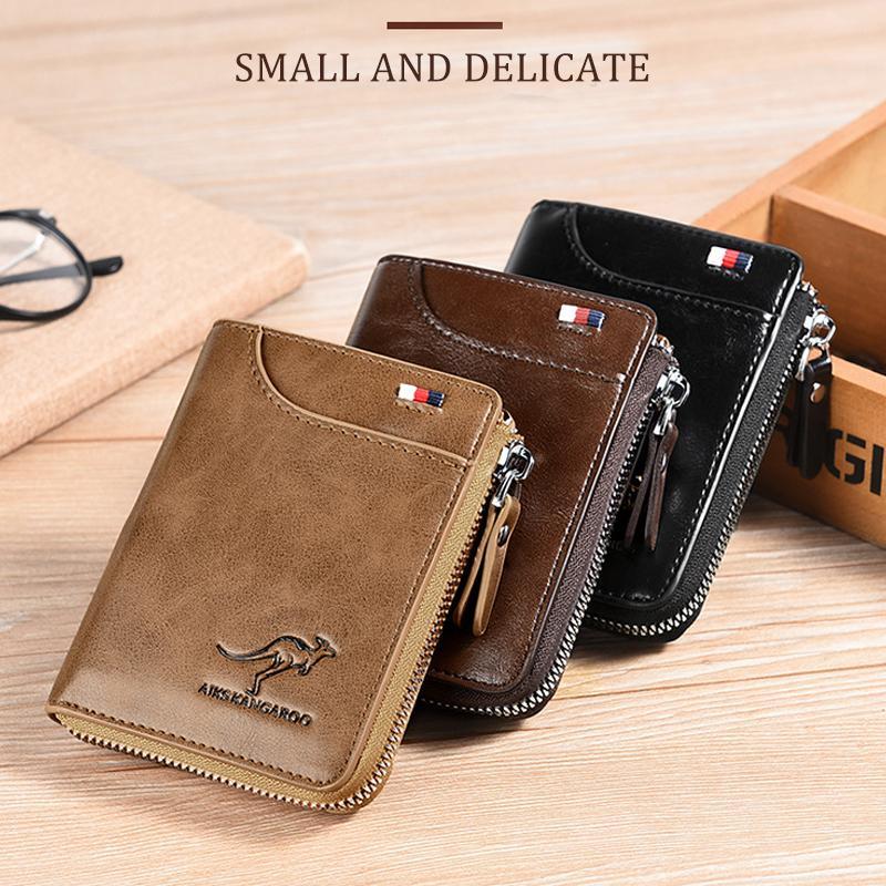 RFID-Blocking Men's Leather Wallet