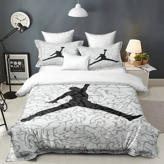 Soft Basketball-Themed Bedding Set for Cozy Comfort