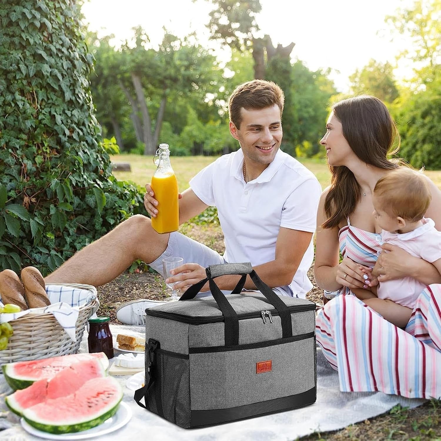 33L Waterproof Insulated Cooler Bag for Outdoor Adventures