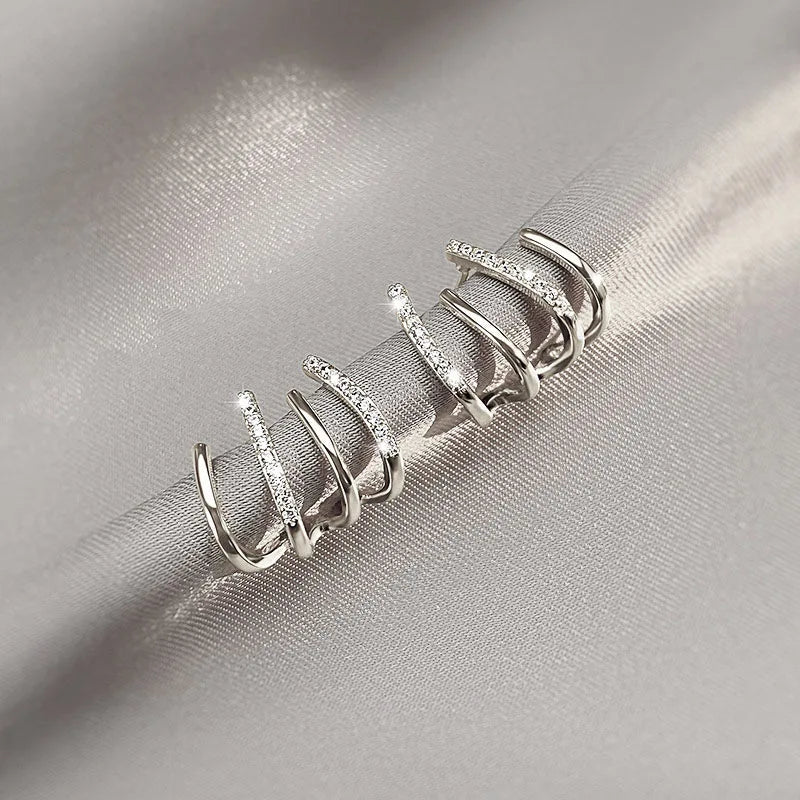 Women's Twist Design Earrings | Lightweight Statement Jewelry | Hypoallergenic Finish
