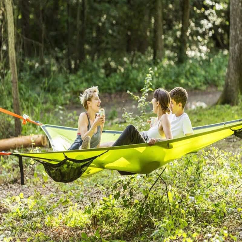 Multi-Person Camping Hammock with Secure 3-Point Anchor System