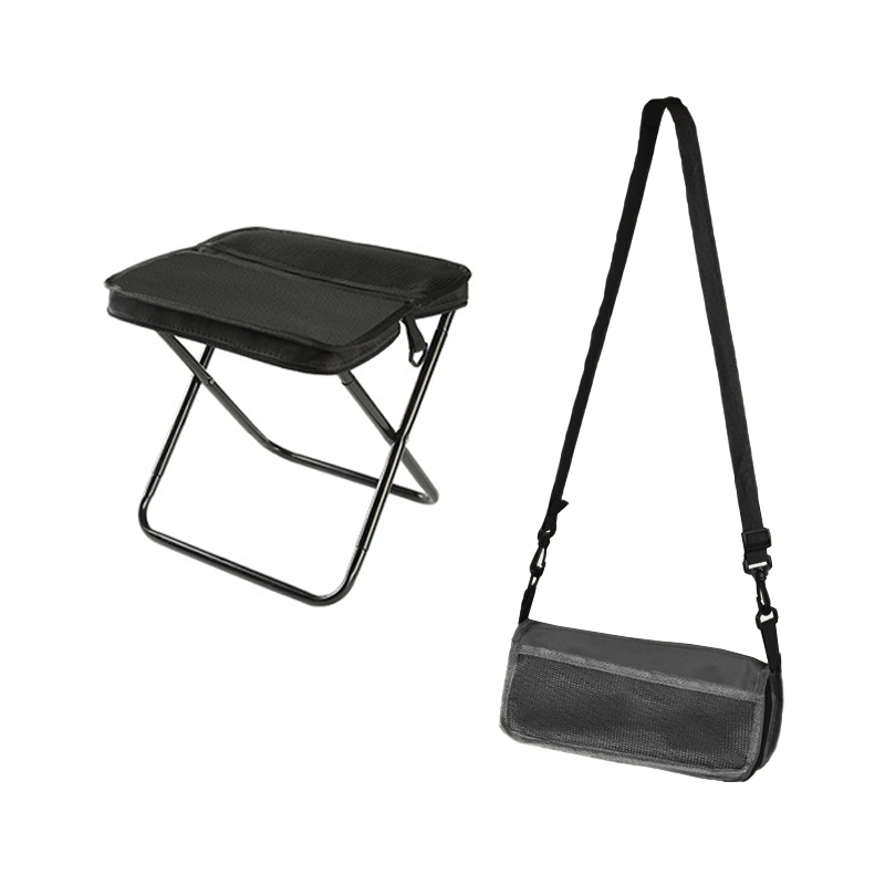 Portable Backpack with Integrated Folding Seat