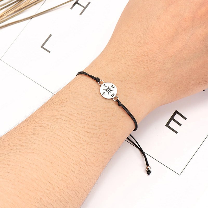 Graduation Keepsake Bracelet with Compass Charm