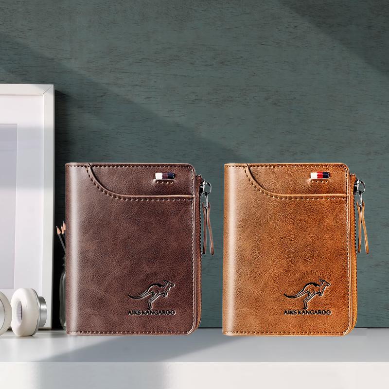 Men's RFID-Blocking Leather Wallet
