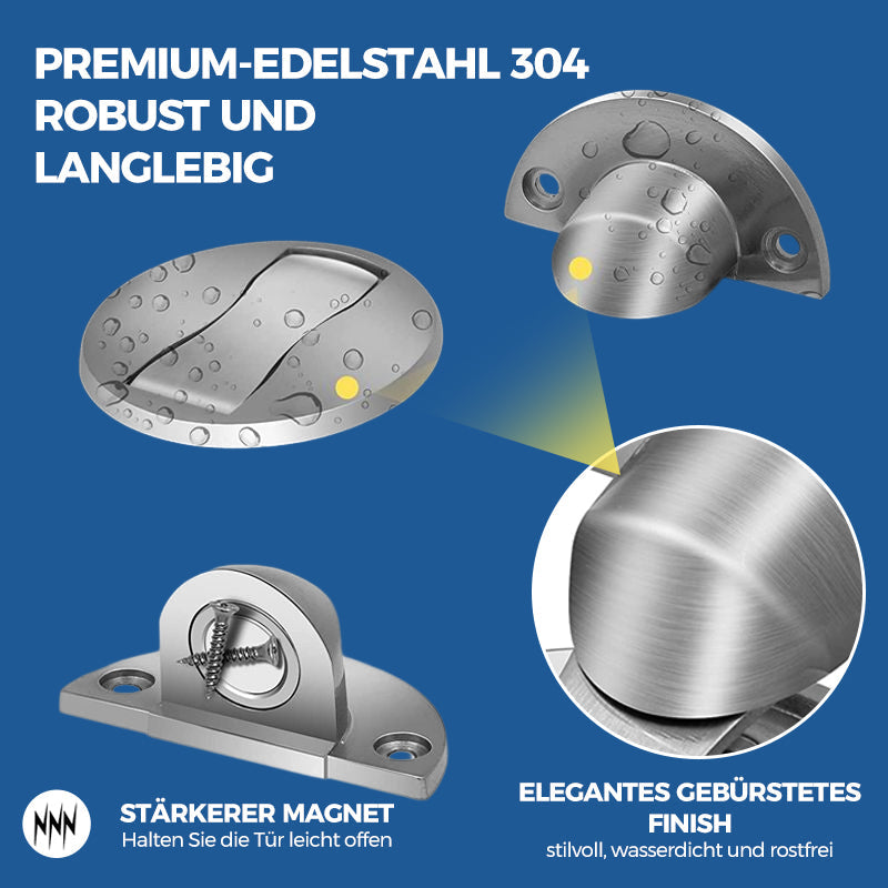 Invisible Magnetic Door Stopper in Stainless Steel Finish