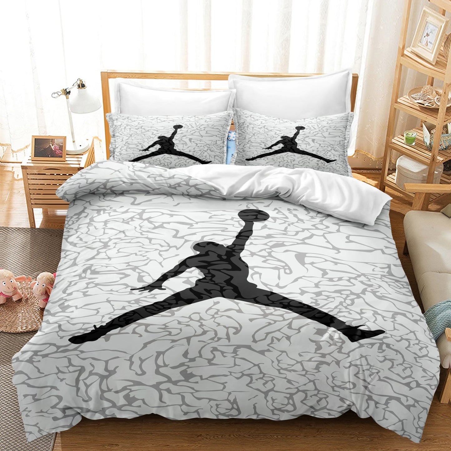 Soft Basketball-Themed Bedding Set for Cozy Comfort