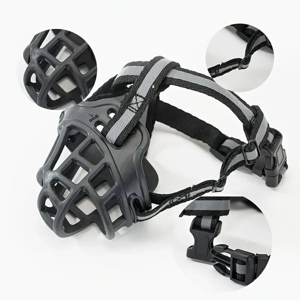 Dog Muzzle with Adjustable Fit for Safety and Comfort