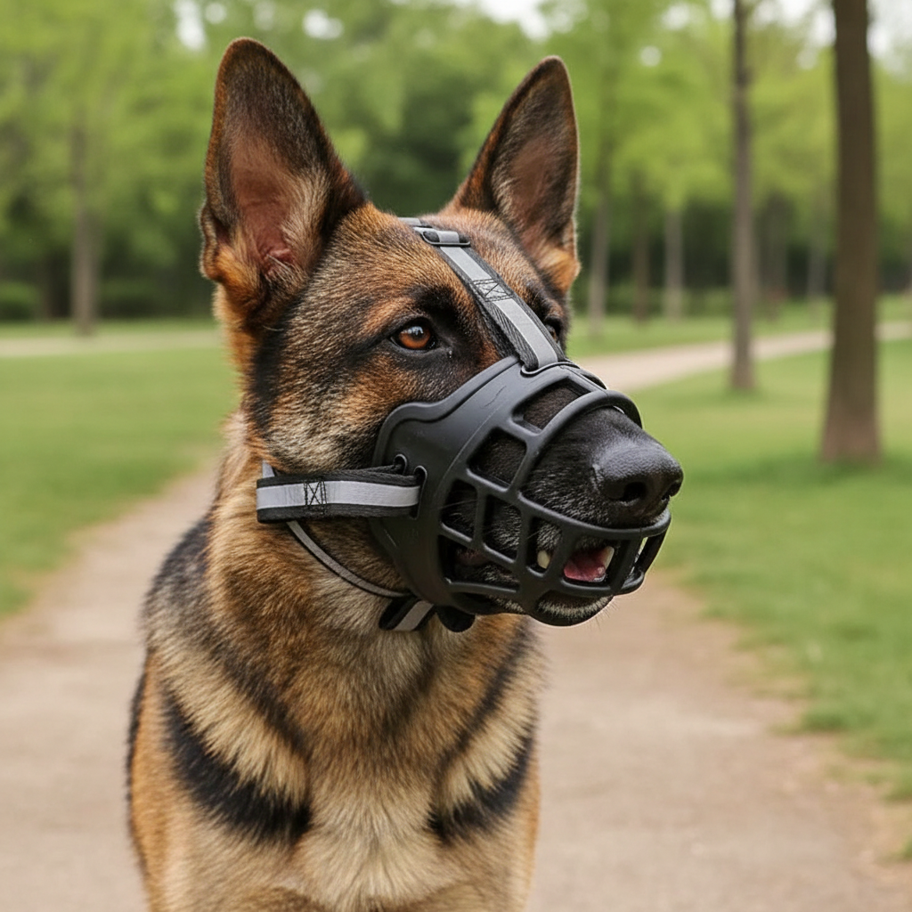 Dog Muzzle with Adjustable Fit for Safety and Comfort