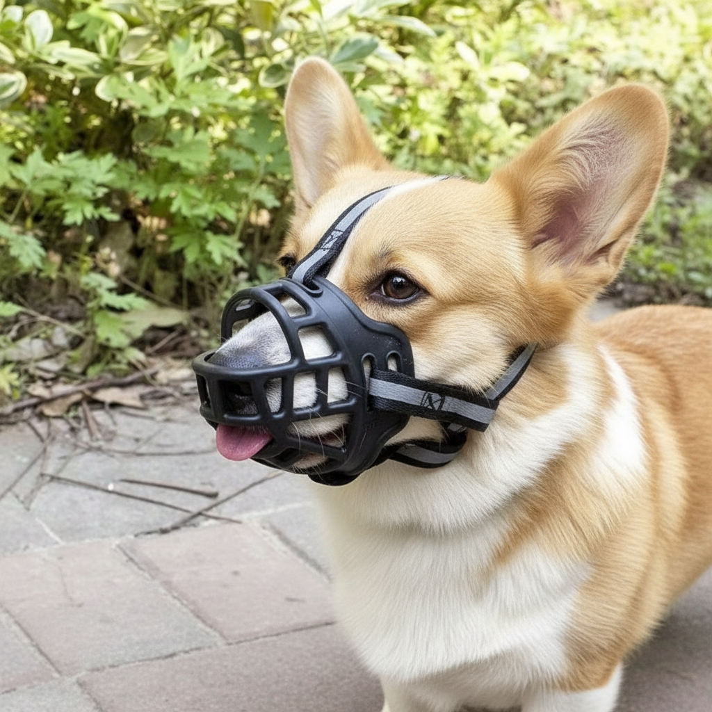 Dog Muzzle with Adjustable Fit for Safety and Comfort