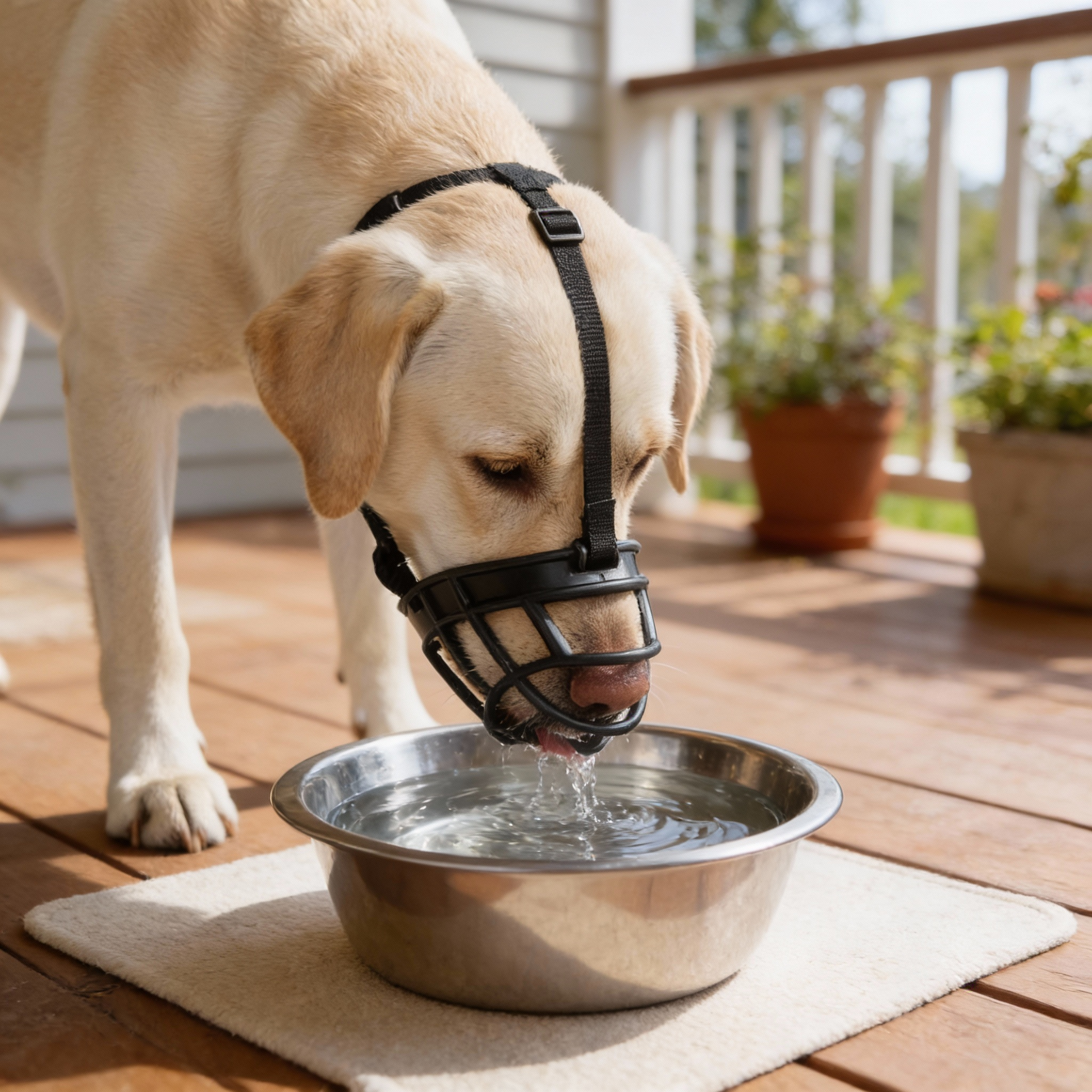 Dog Muzzle with Adjustable Fit for Safety and Comfort