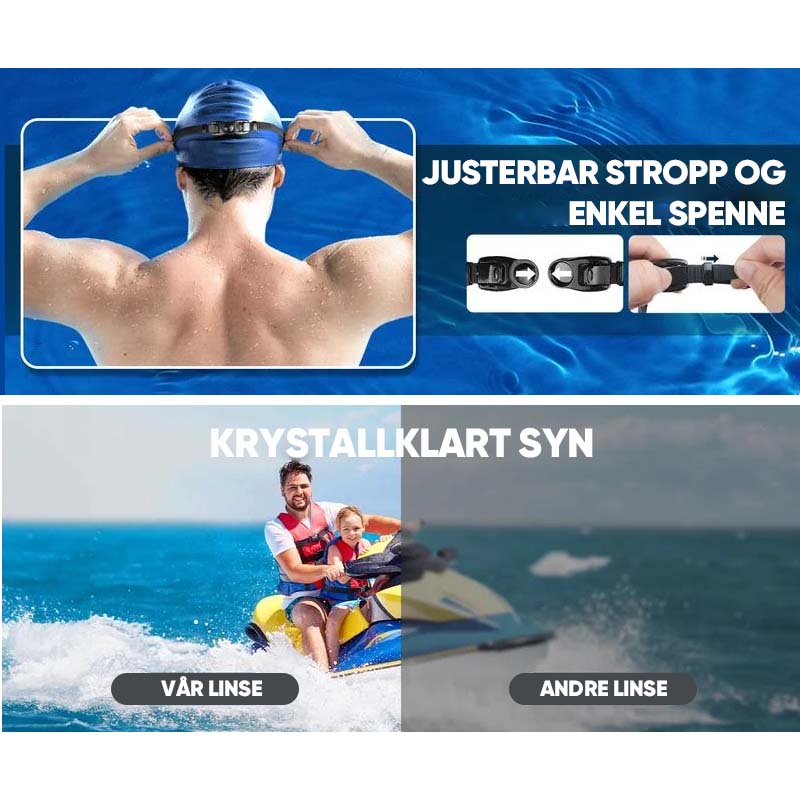 Anti-Fog Swimming Goggles with Wide View