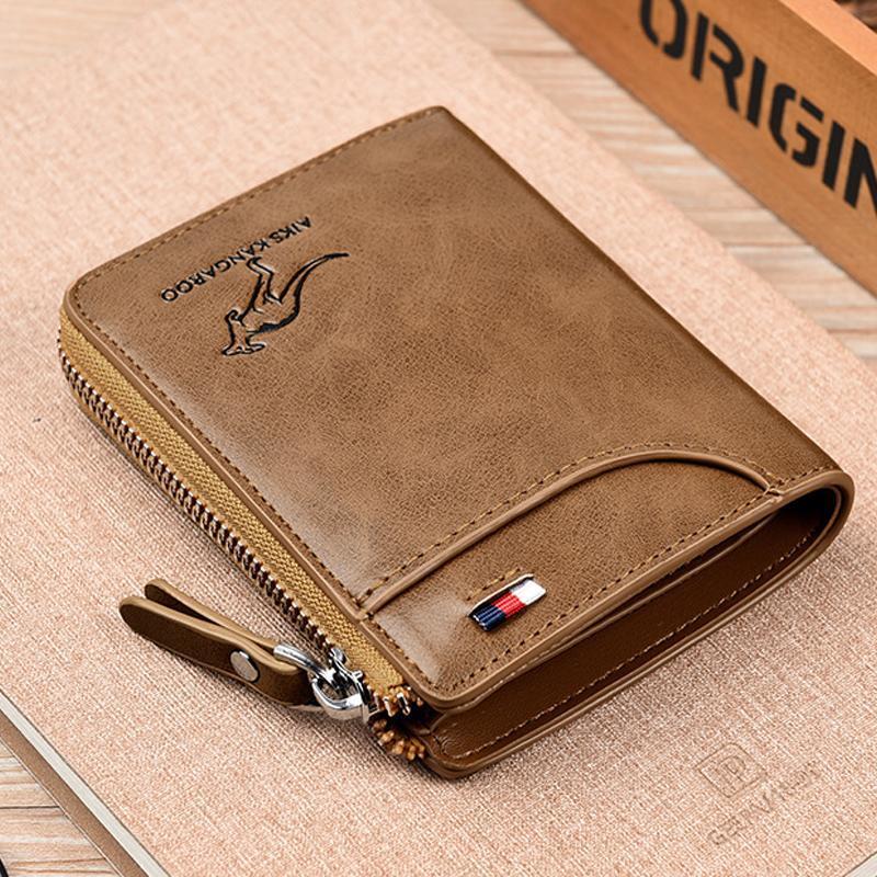 RFID-Blocking Men's Leather Wallet