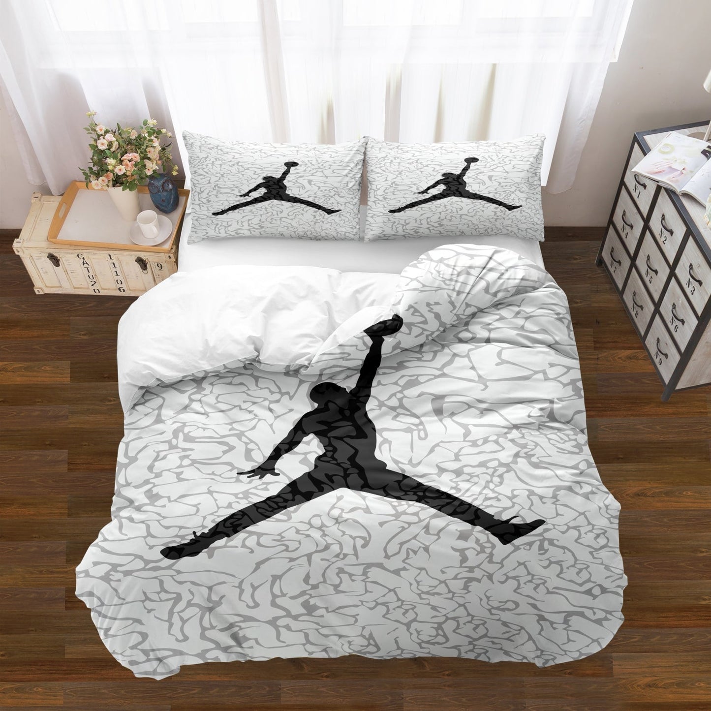 Soft Basketball-Themed Bedding Set for Cozy Comfort