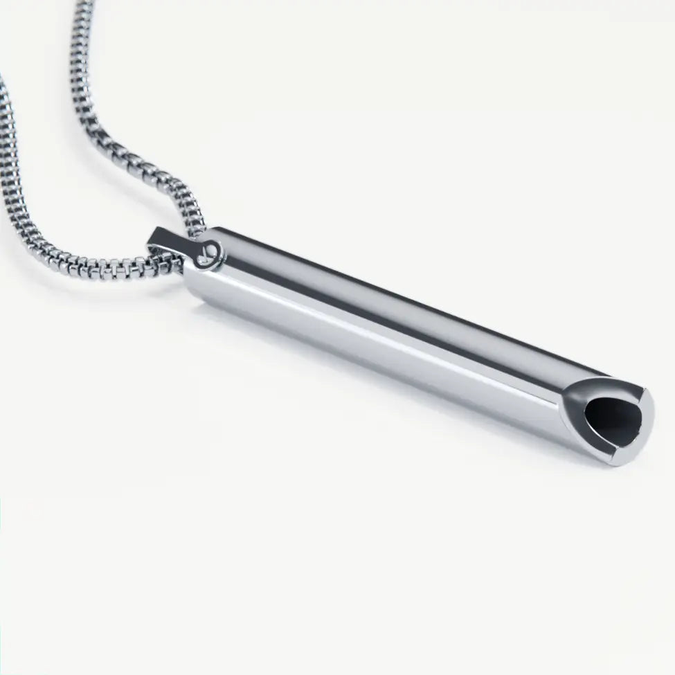 Stainless Steel Breathing Chain for Smoking Cessation and Stress Relief