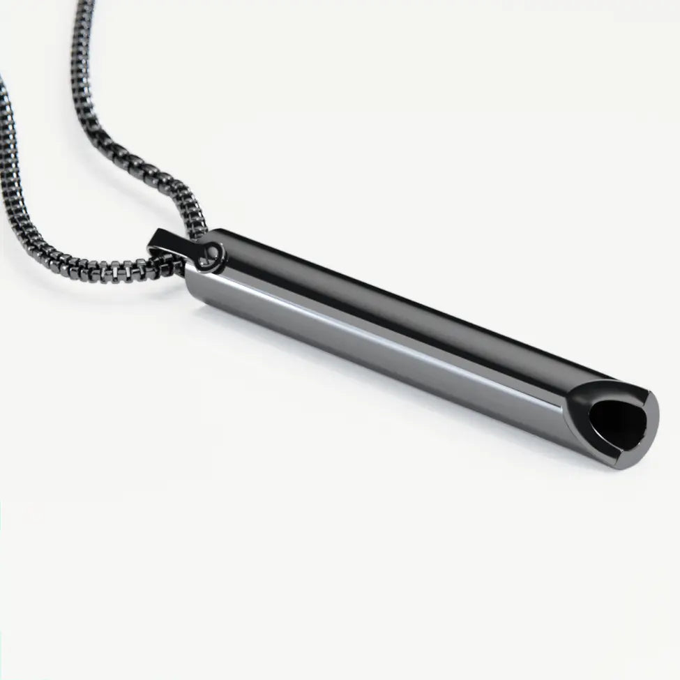 Stainless Steel Breathing Chain for Smoking Cessation and Stress Relief