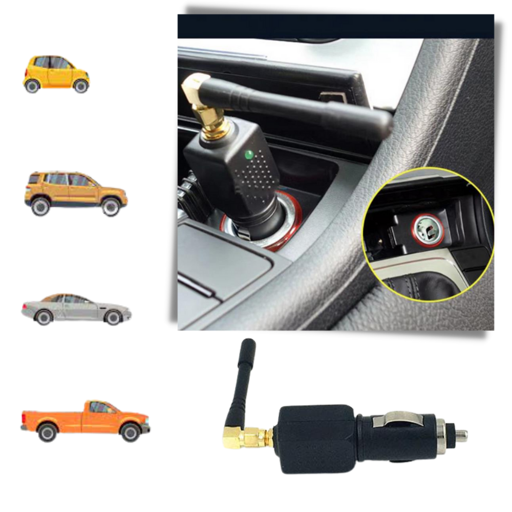 Portable Car GPS Jammer | 12V Privacy Protector for Vehicle