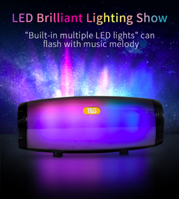 Portable Bluetooth LED Speaker with Color-Changing Lights