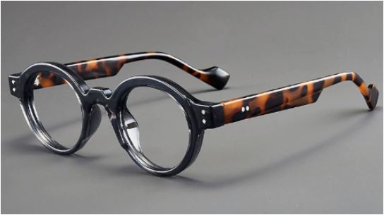Unisex Vintage-Style Acetate Eyeglass Frames | Lightweight & Adjustable