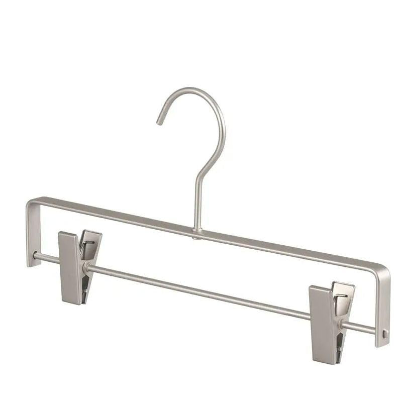 Matte Finish Non-Slip Trouser Hangers with Clips (Pack of 5)