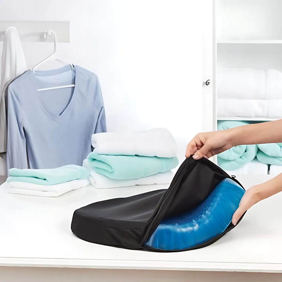 Orthopedic Gel Seat Cushion | Pressure Relief & Tailbone Support for Office, Car & Wheelchair