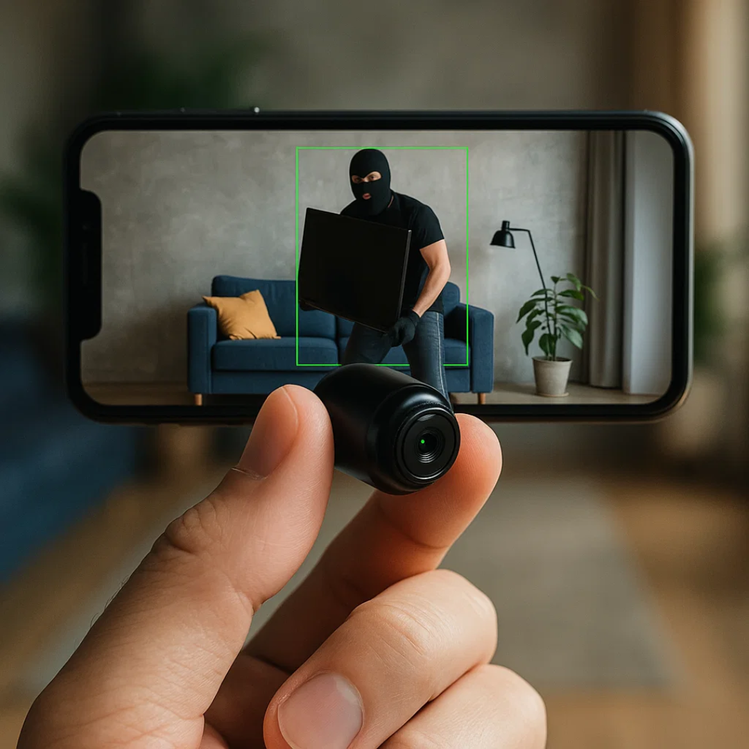 Compact Wireless Camera with Audio for Home Security