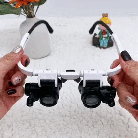 LED Magnifying Glasses with 8x, 15x, 23x Zoom for Precision Tasks
