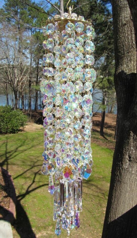 Tranquil Crystal Wind Chime for Serene Outdoor Spaces