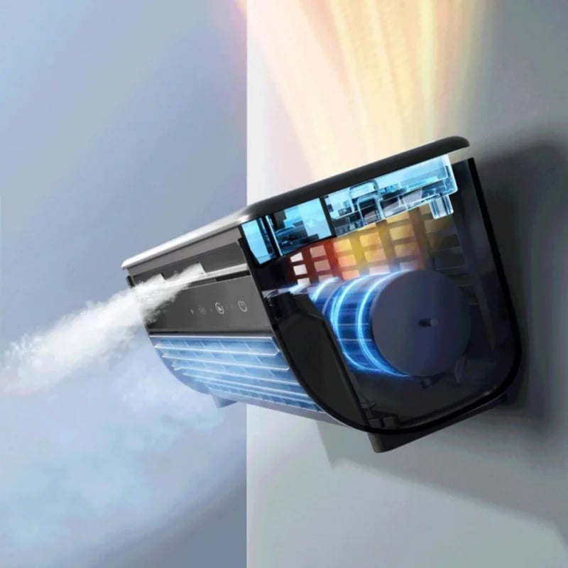 Wall-Mountable Portable AC with Quick Cooling & Durable Battery for Home/Office