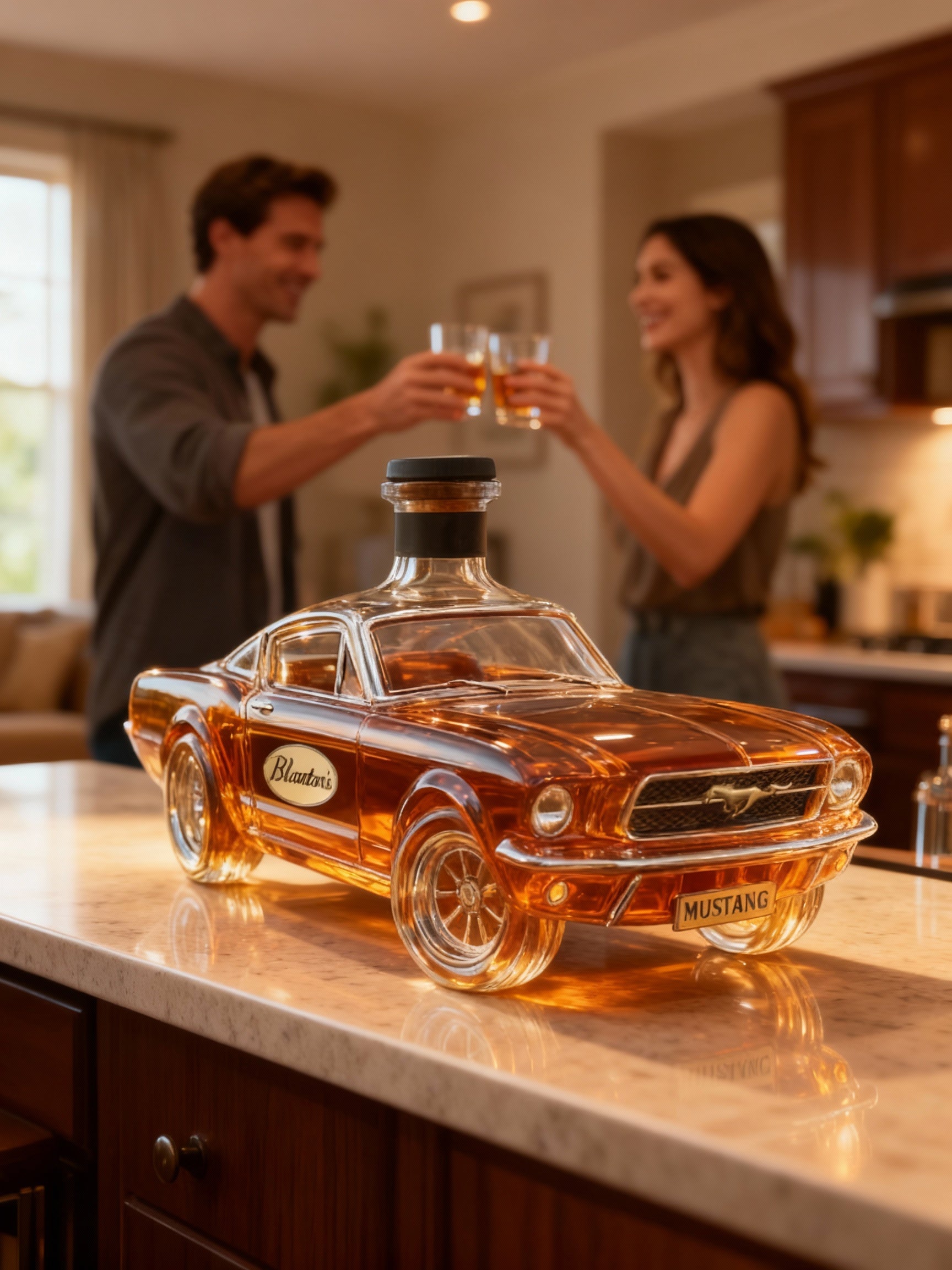 Mustang Car Design Whiskey Decanter