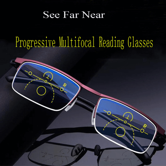 Optivista Smart Progressive Glasses with Auto Vision Adjustment & Blue Light Filter