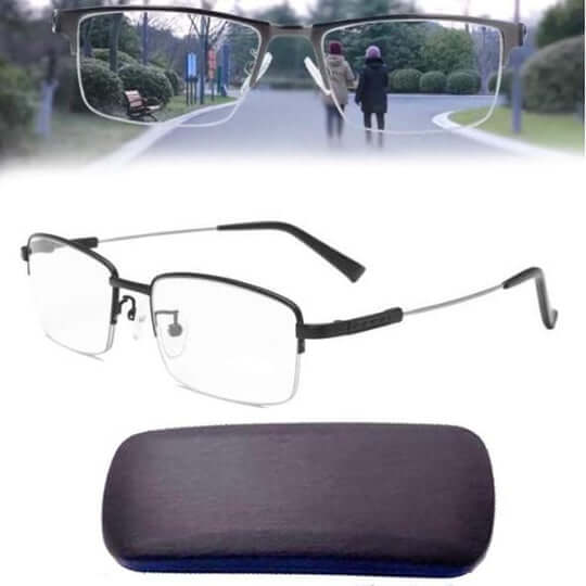 Clear Vision Multifocal Glasses with Smart Lenses