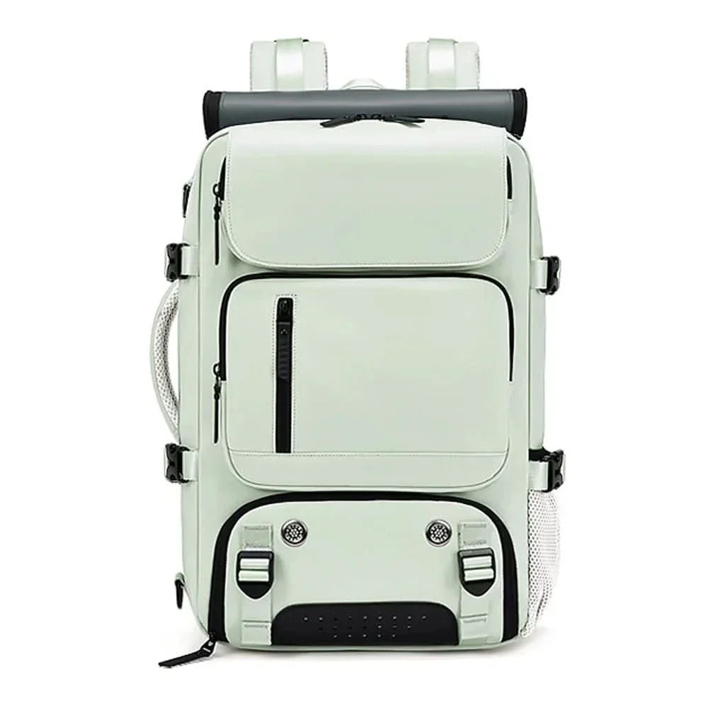 Spacious Waterproof USB Travel Backpack with Anti-Theft Features