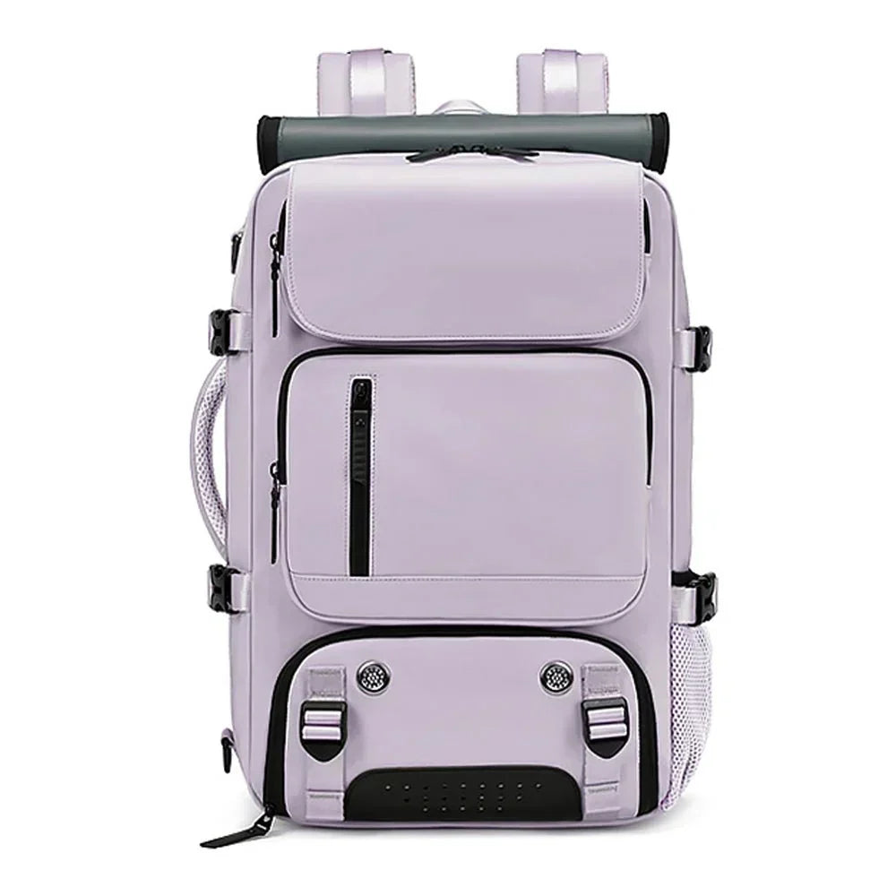 Large Waterproof Backpack for Travel with USB Charging Port