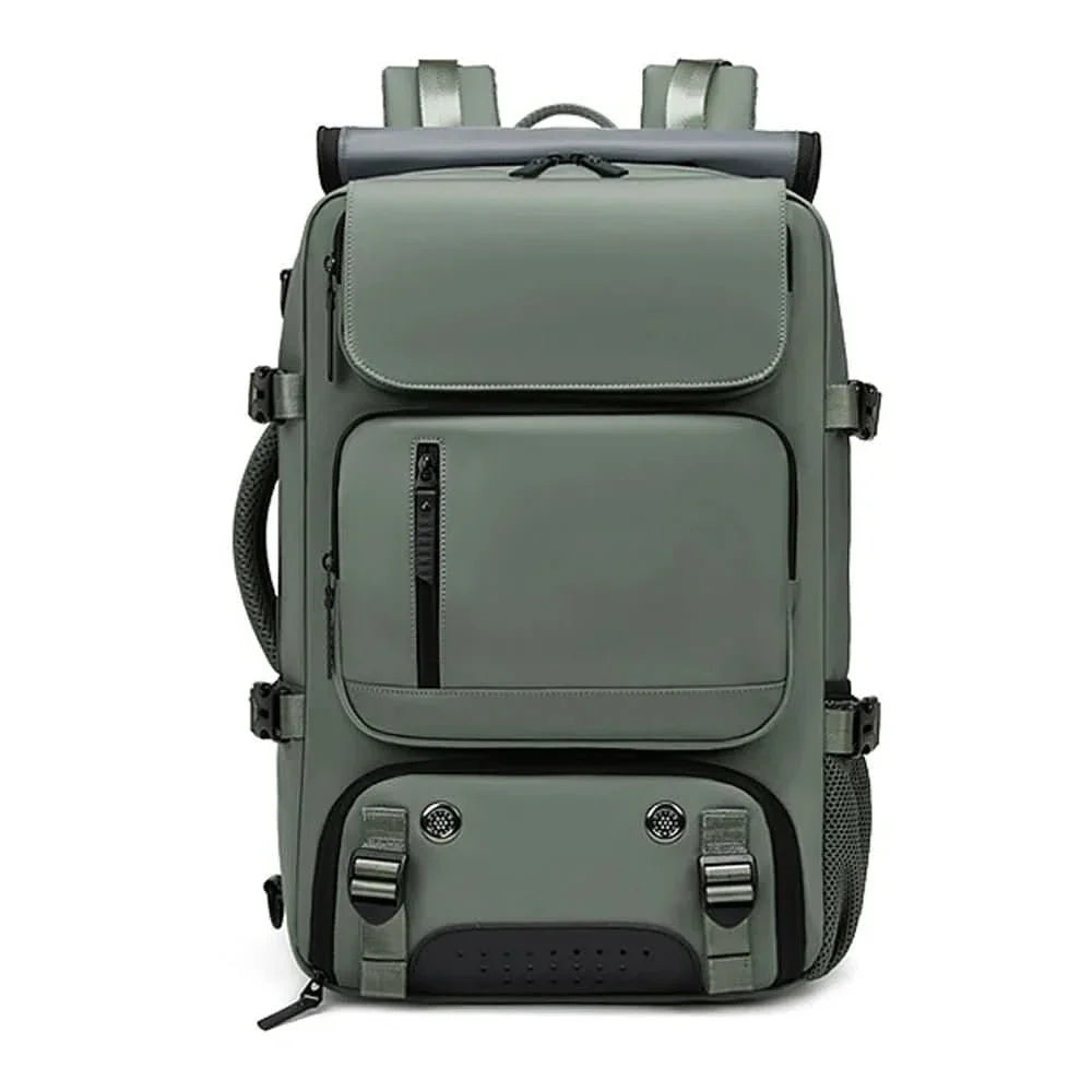 Spacious Waterproof USB Travel Backpack with Anti-Theft Features