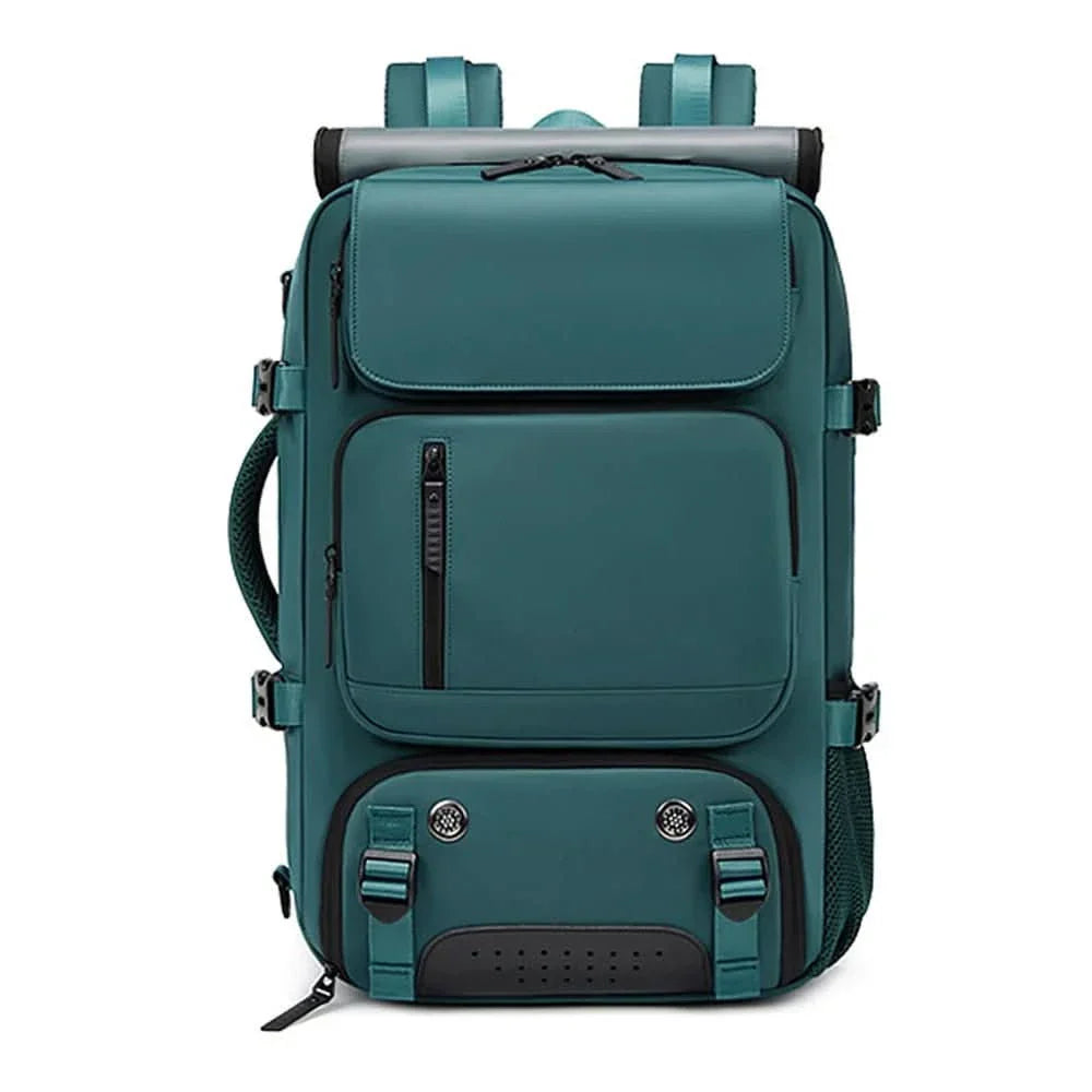 Spacious Waterproof USB Travel Backpack with Anti-Theft Features