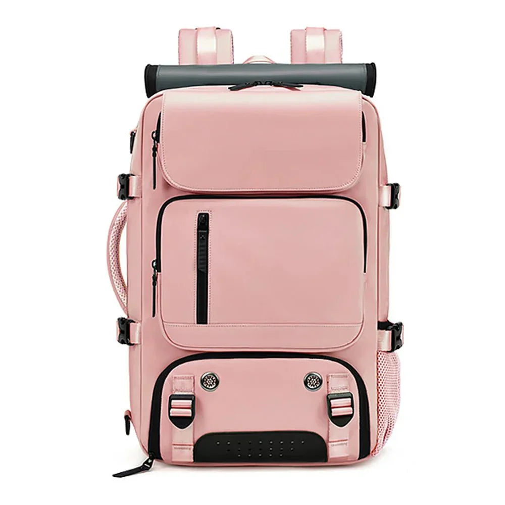Large Waterproof Backpack for Travel with USB Charging Port