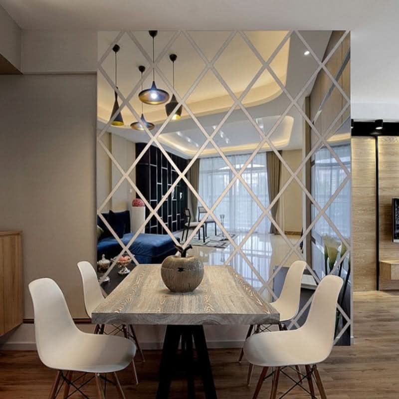 3D Triangle Mirror - Elegant Wall Decor with MirraShape Design