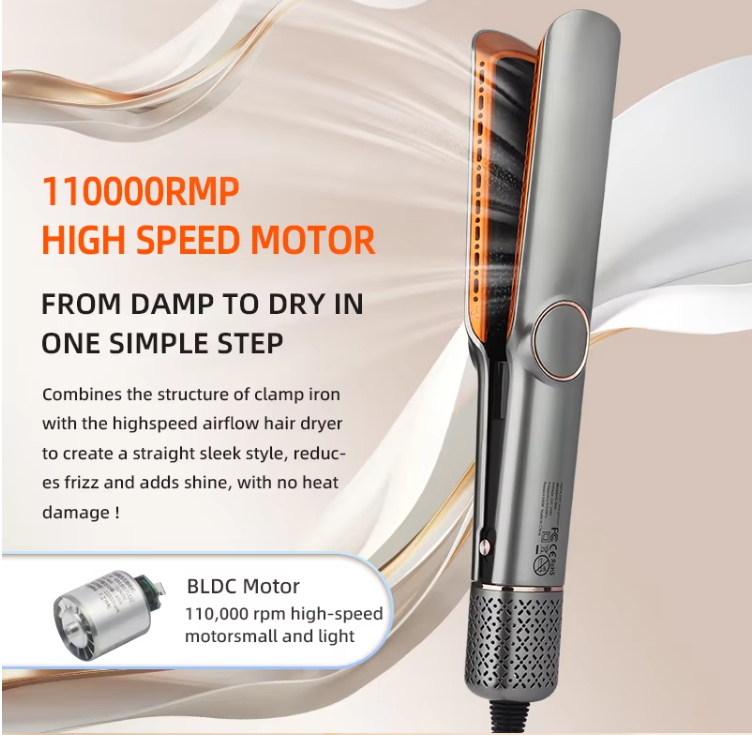 2-in-1 Hair Dryer & Straightener for Easy, Salon-Quality Styling
