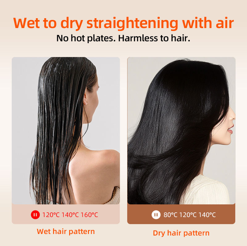 2-in-1 Hair Dryer & Straightener for Easy, Salon-Quality Styling