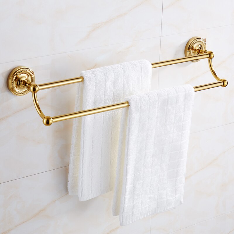 Gold Bathroom Accessory Set