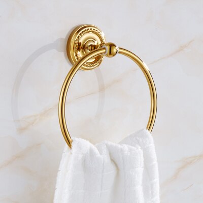 Gold Bathroom Accessory Set